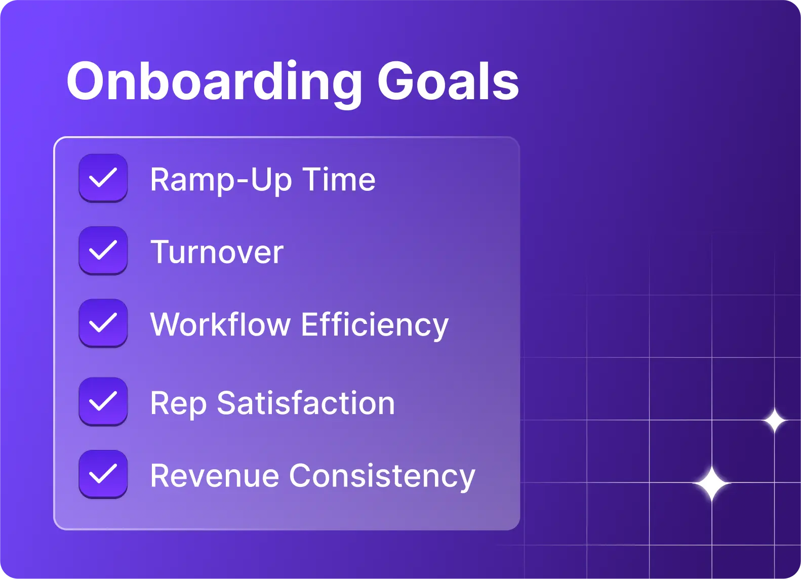 5 ONBOARDING GOALS