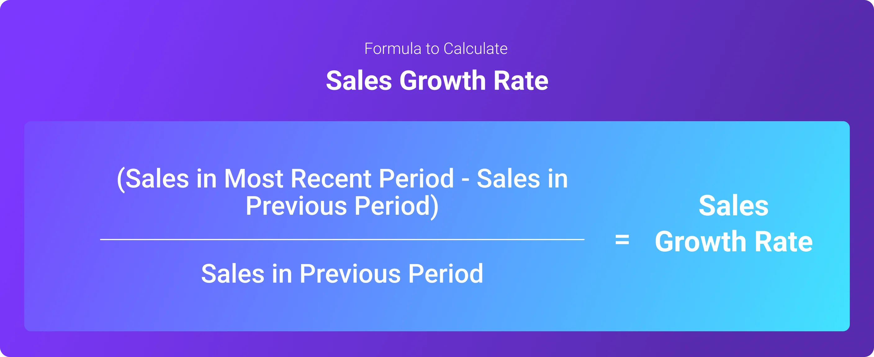 9. Sales growth rate