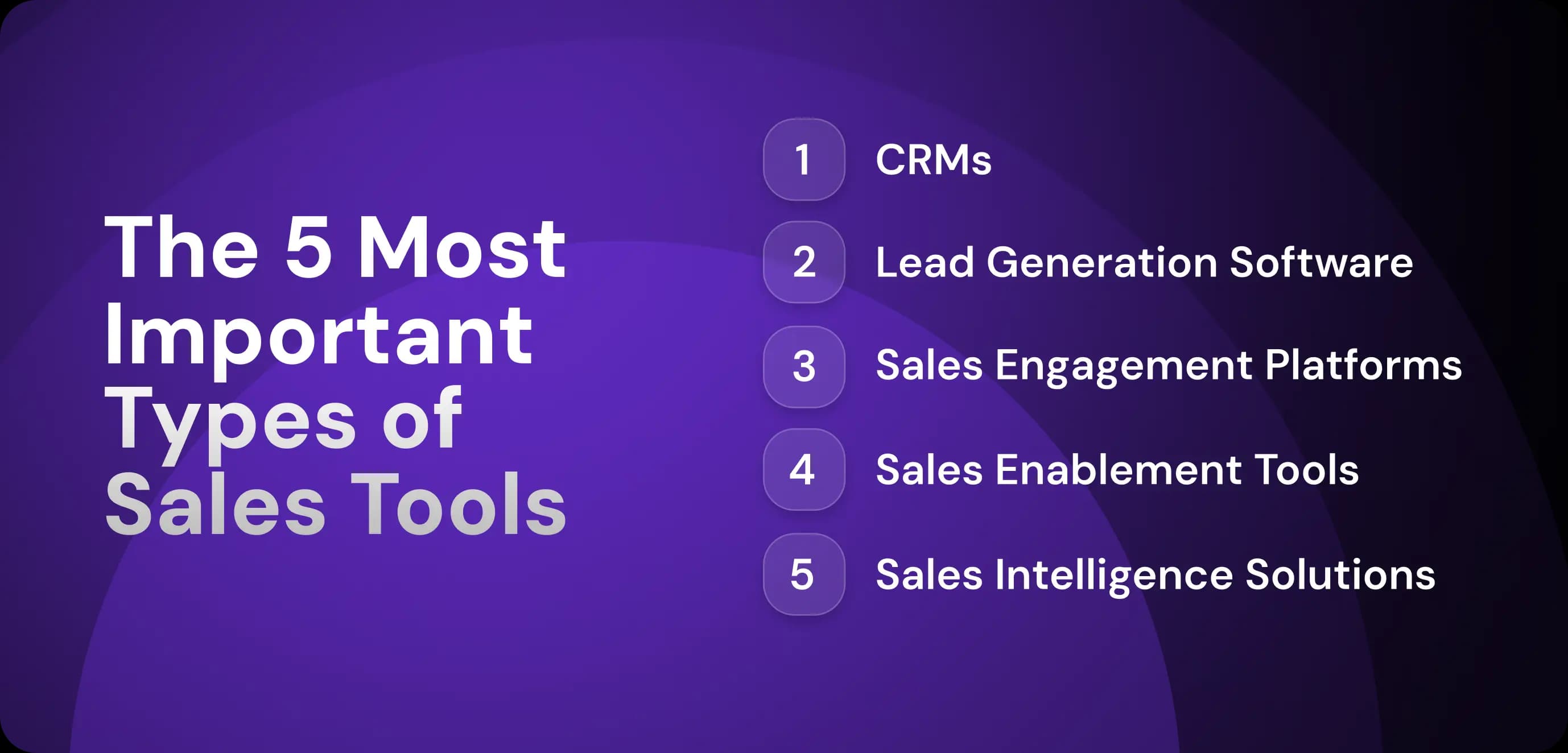 Main Categories of a Sales Toolkit