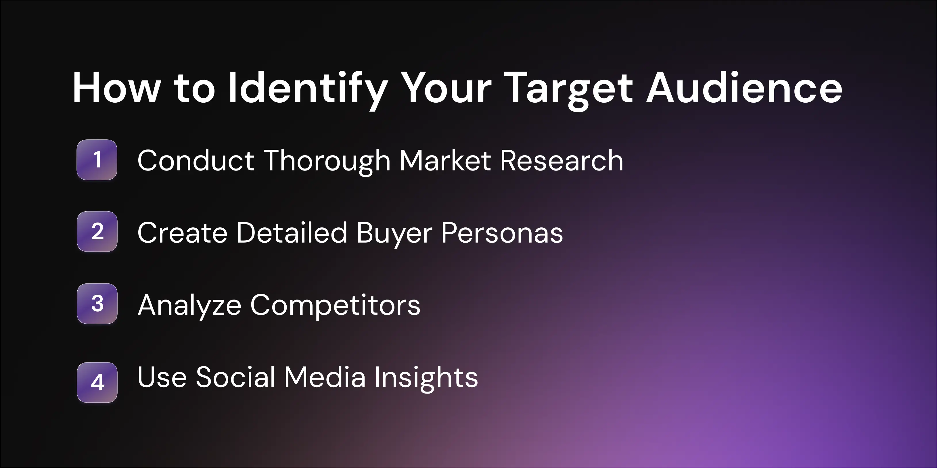 How to Identify Your Target Audience