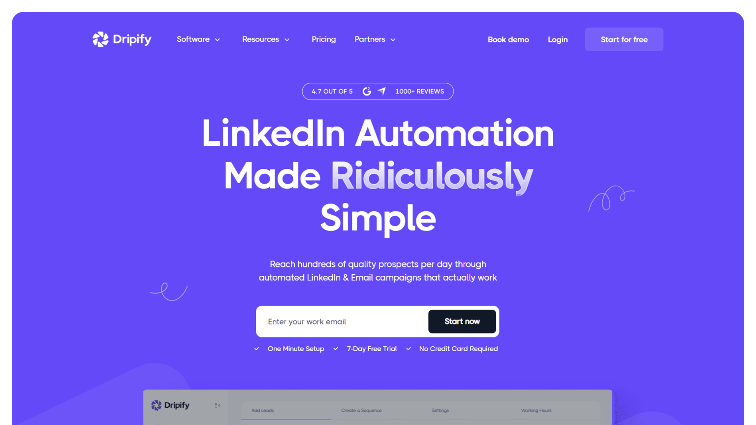 Dripify Homepage