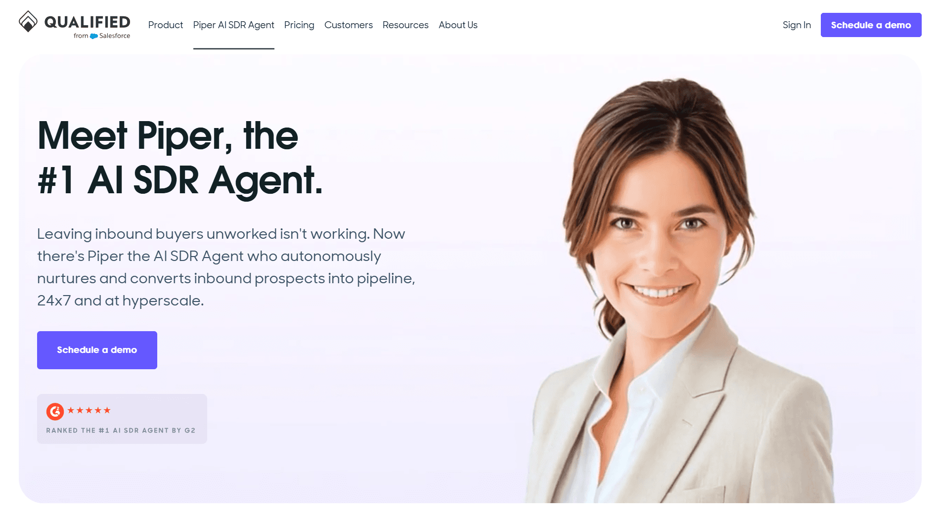 Salesforce Piper Homepage (Qualified)