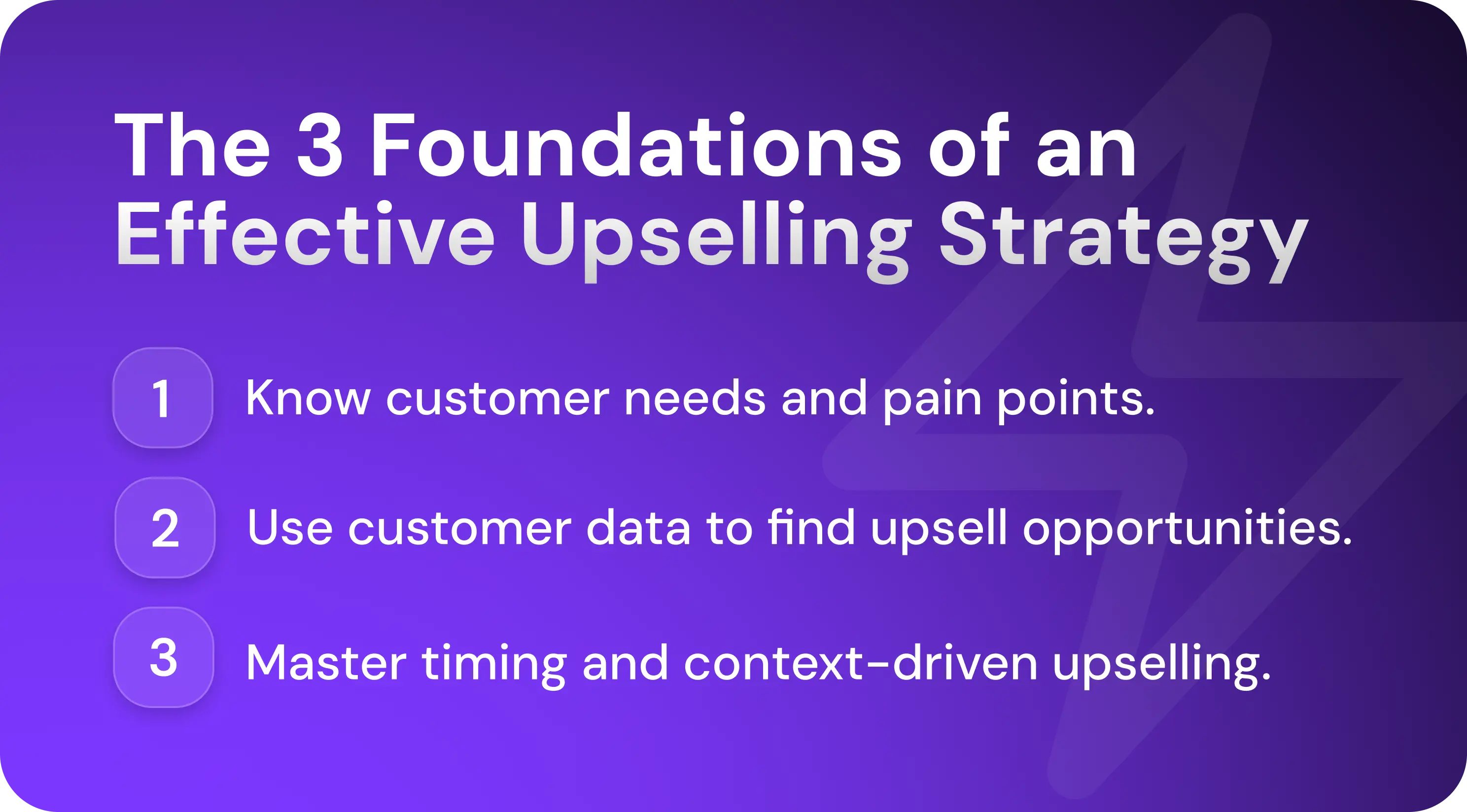 The 3 Foundations of an Effective Upselling Strategy