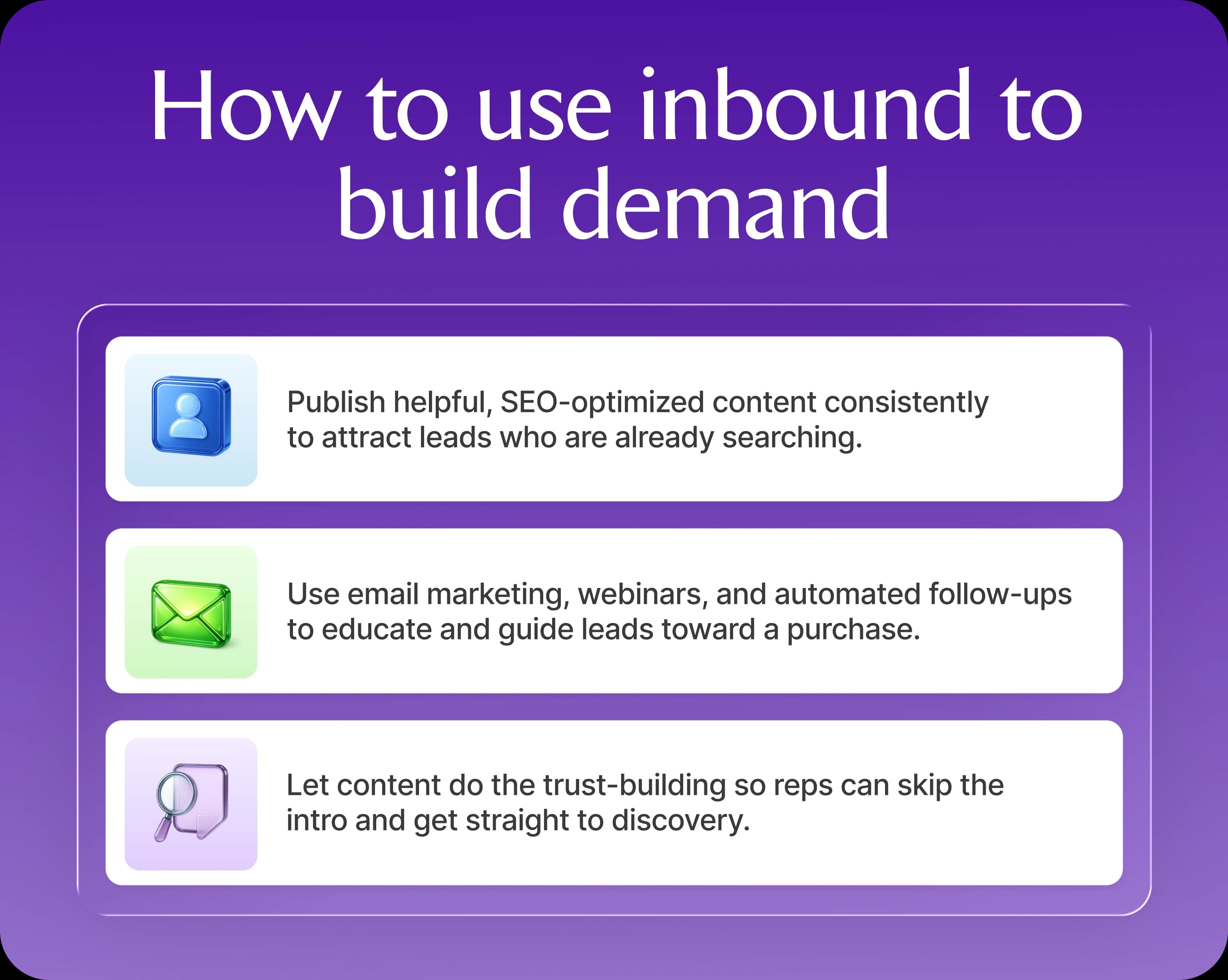 How to Use Inbound to Build Demand