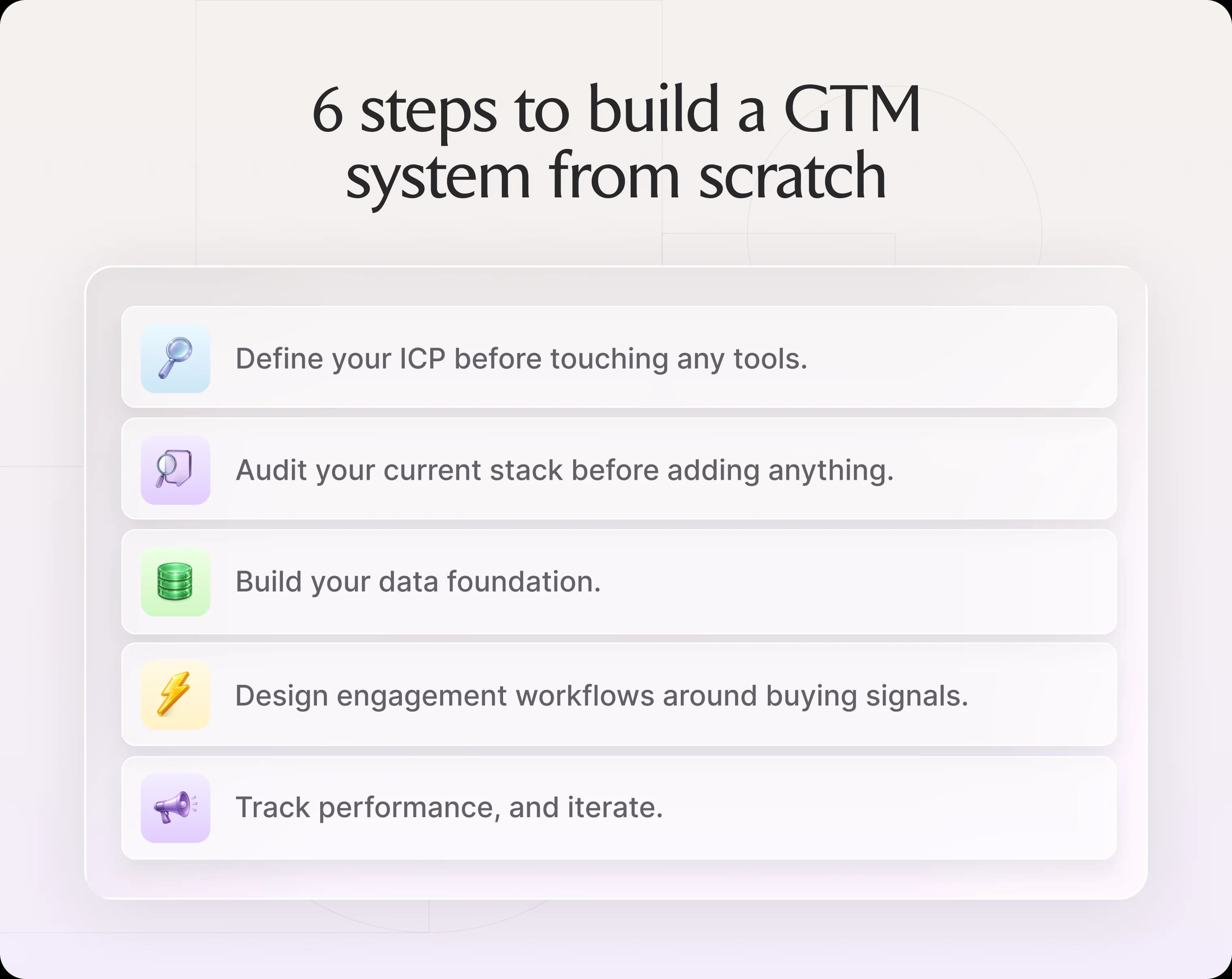 How to Build a GTM System From Scratch