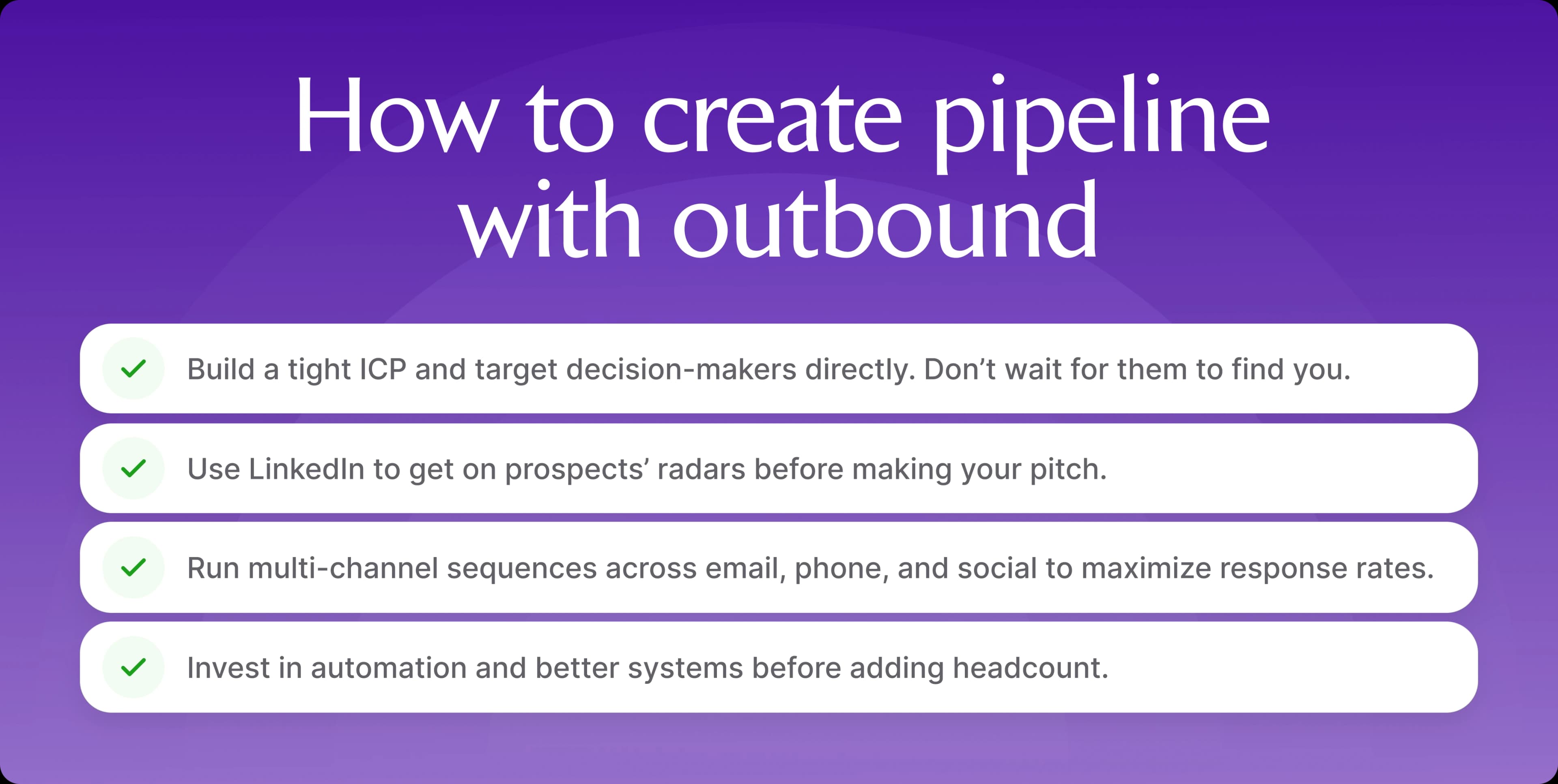 How to Create Pipeline with Outbound