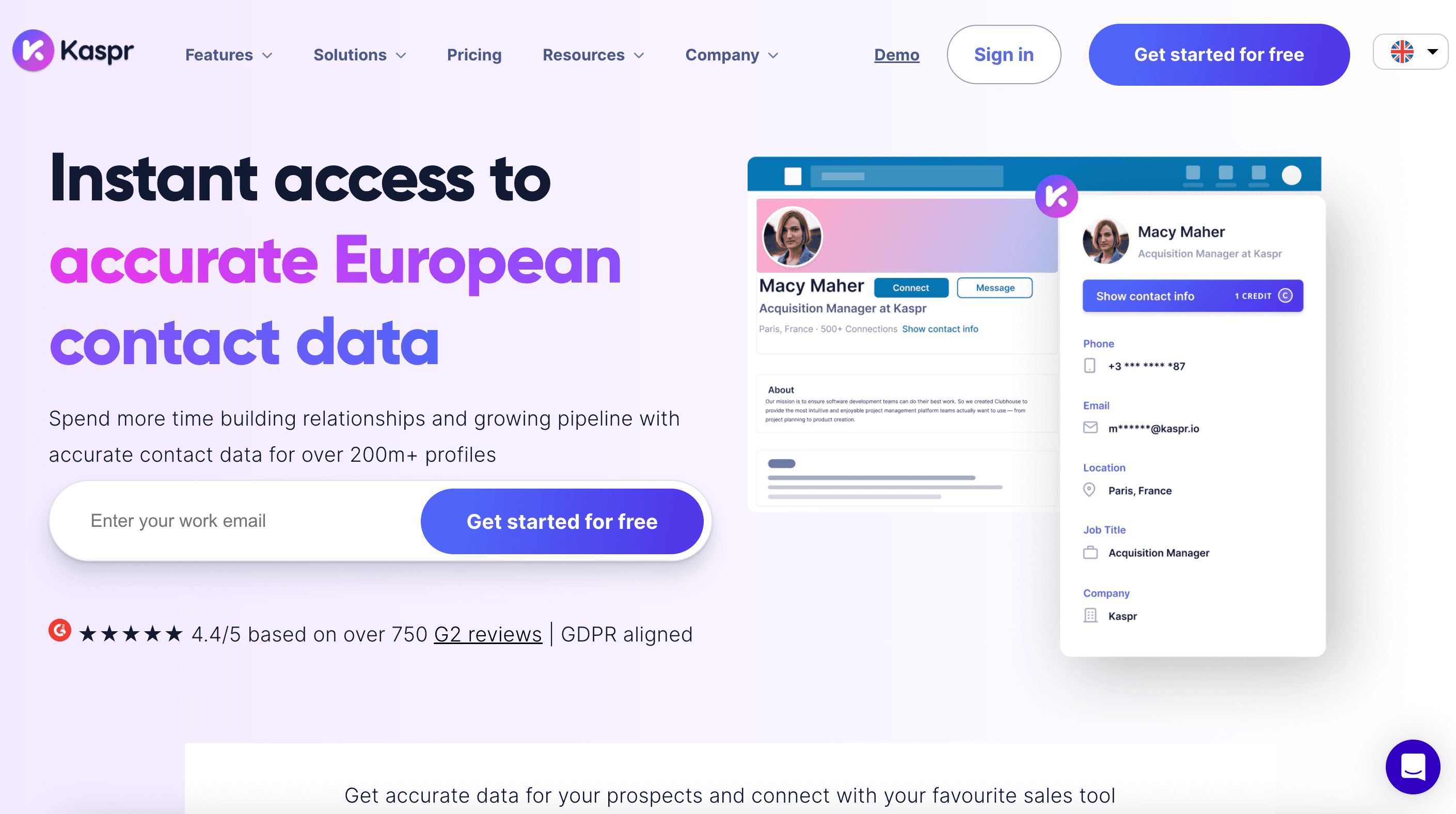 Kaspr Homepage
