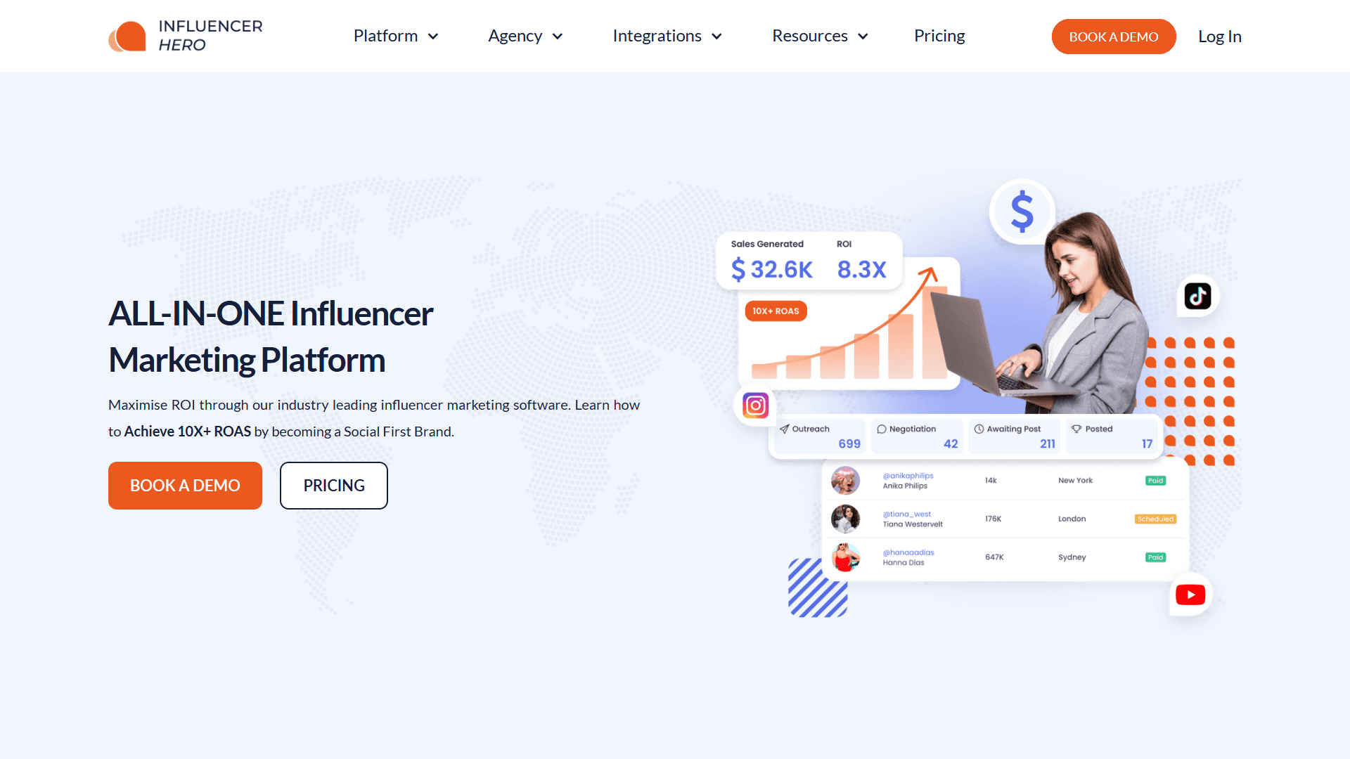 Influencer Hero