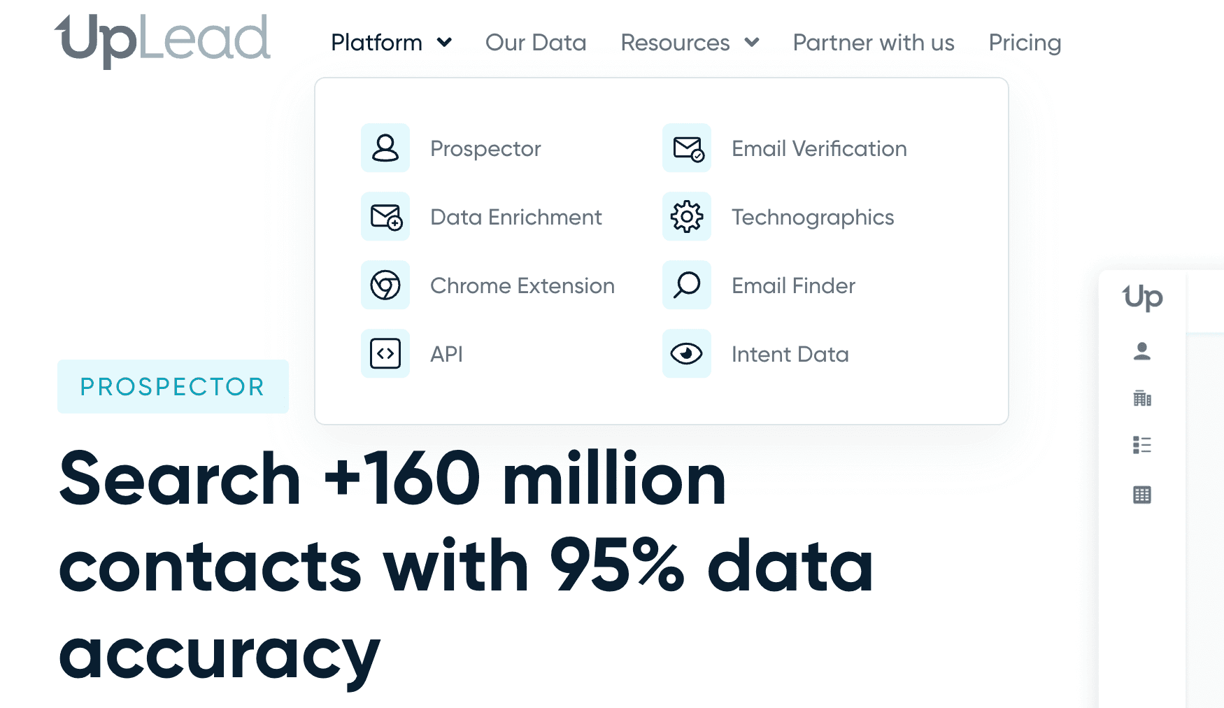 UpLead Solutions Dropdown
